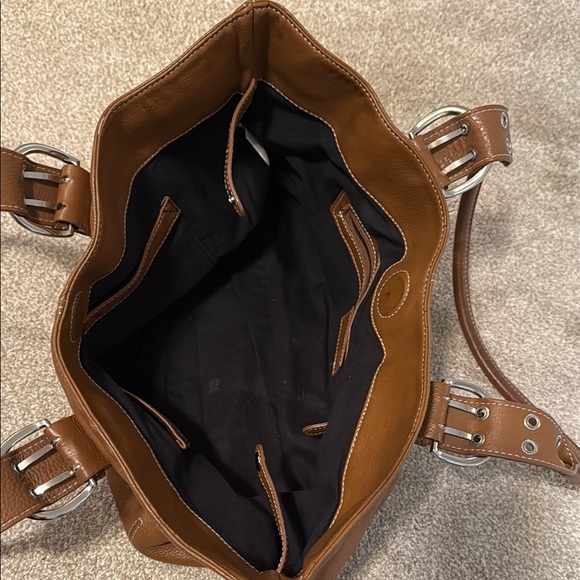 Tignanello Brown Leather Tote Bag - Picture 4 of 8